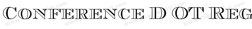 Conference D OT Regular字体转换